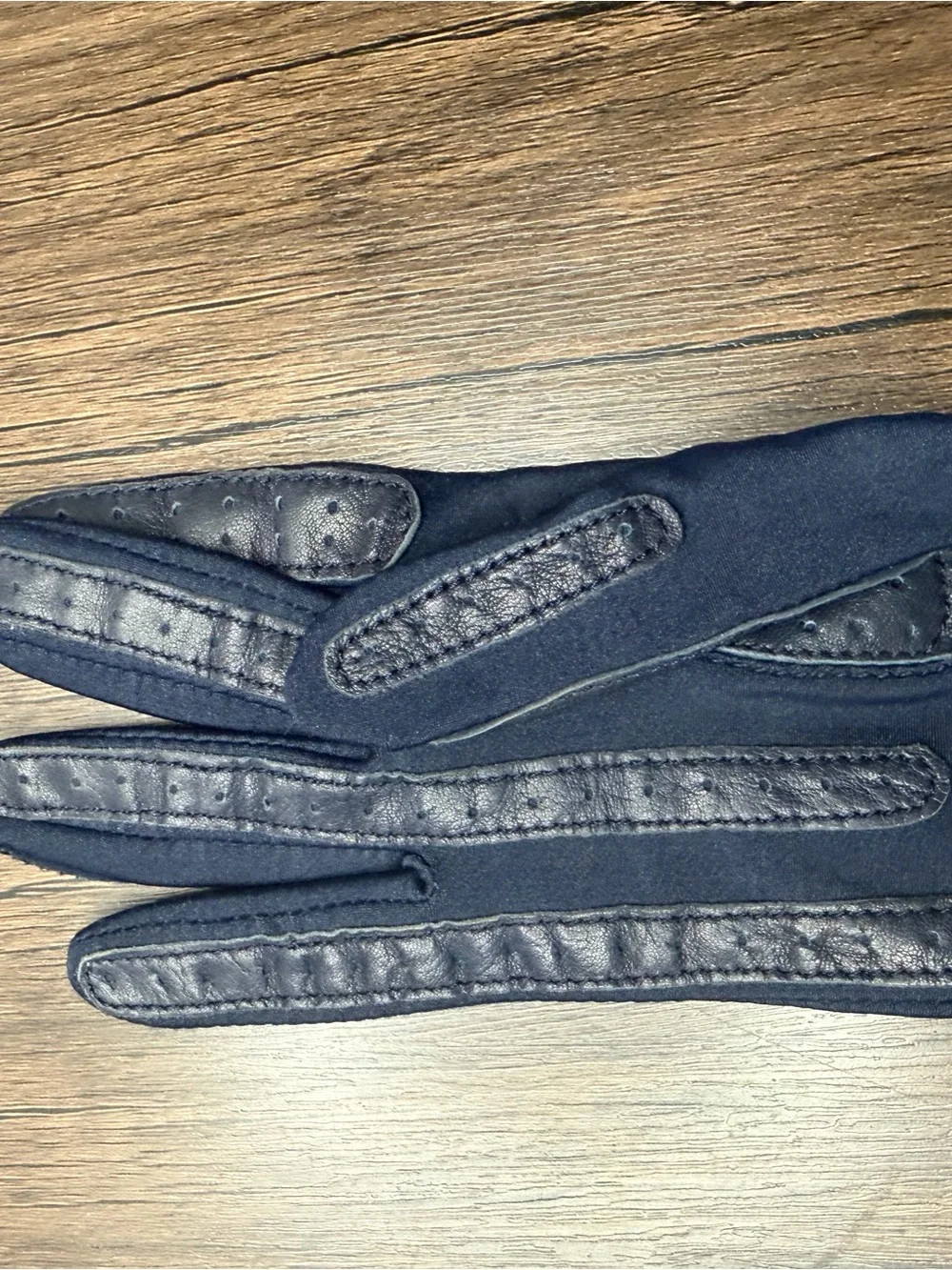 Vintage Isatoner Aris Gloves One Size Womens Driving Gloves Navy Blue
